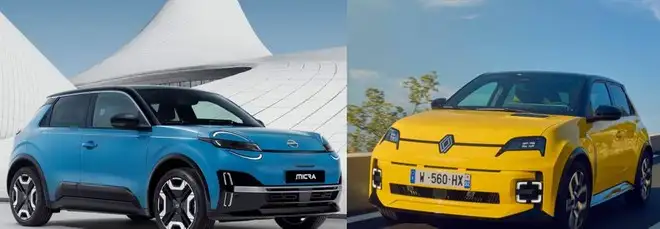 Nissan Micra vs Renault 5, confronto tra gemelle elettriche