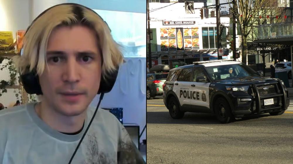 xQc gets unexpected shout out from CBS news anchor during live police chase