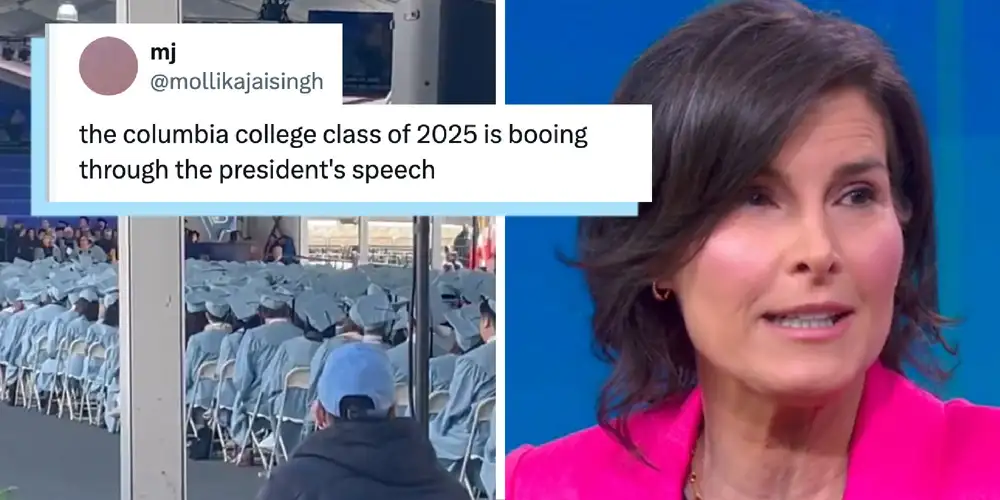“You arrested us!”: Students boo and heckle Columbia president during her graduation speech