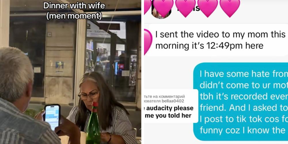 Husband caught messaging women during dinner with his wife. Then her daughter finds the viral TikTok