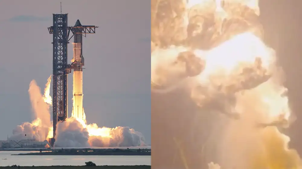 SpaceX Starship 36 rocket suddenly explodes during test