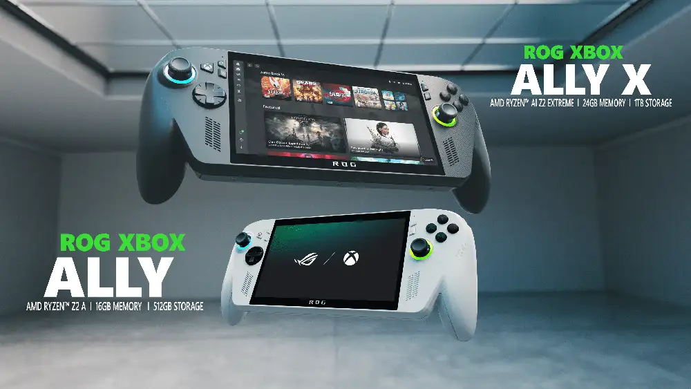Microsoft and Asus announce two Xbox Ally handhelds with new Xbox full-screen experience