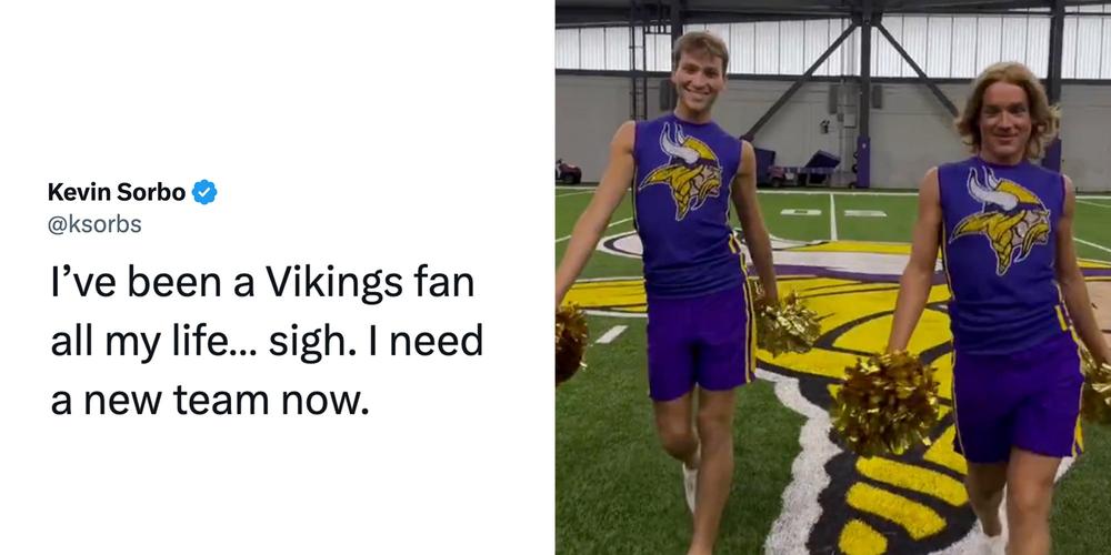 “I call for a boycott”: Minnesota Vikings add two male cheerleaders and the usual suspects can’t cope
