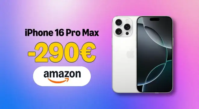 iPhone 16 Pro Max: il camera-phone da 6,9'' è scontato di 290€
