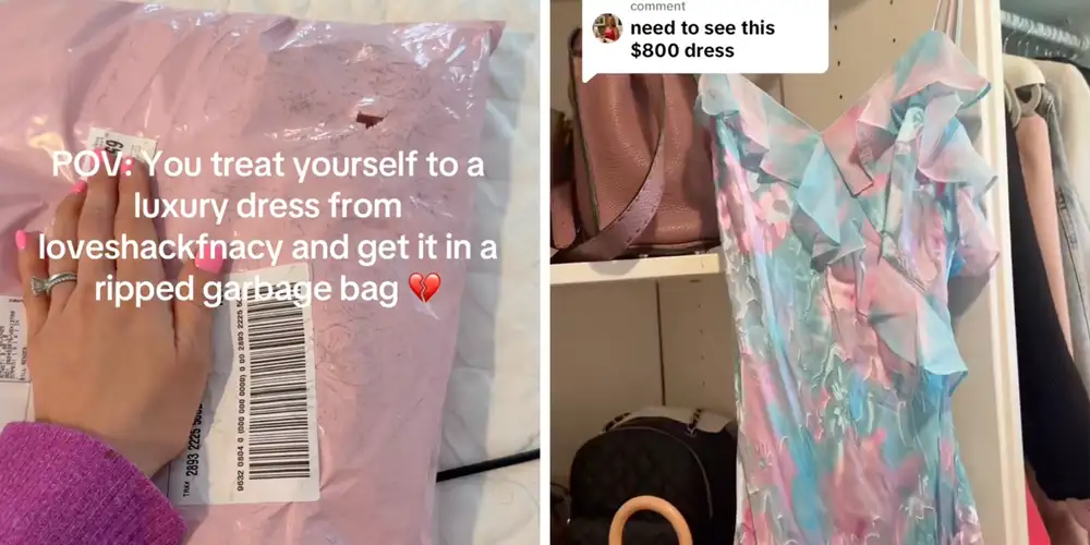 “What did you expect”: Woman buys $800 dress from LoveShackFancy. Then she sees how it was delivered