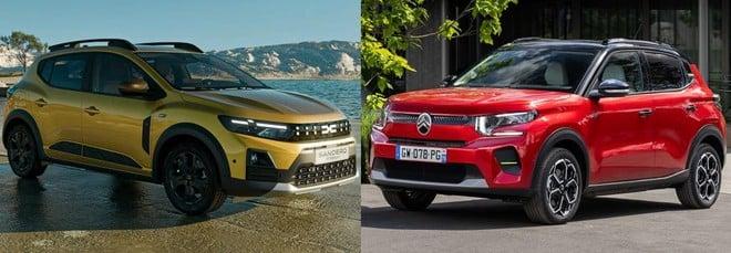 Nuova Dacia Sandero vs Citroen C3, confronto tra piccole economiche: versioni e prezzi