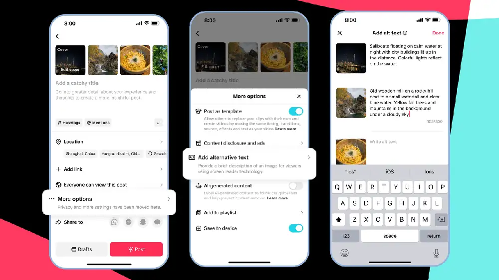 TikTok is using AI-generated alt text to describe photos
