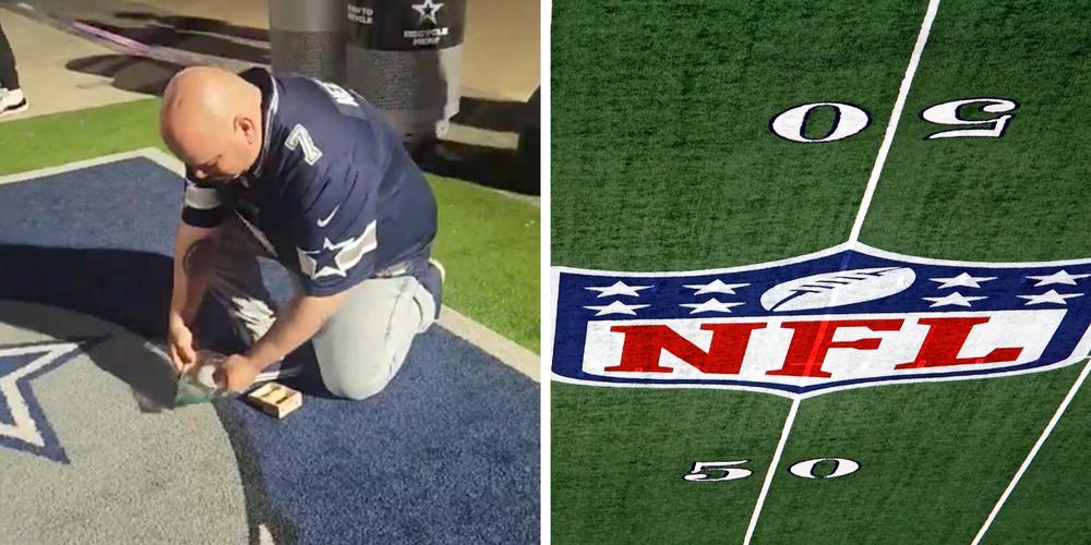 “A loyal fan”: Dallas Cowboys fan spreads deceased cousin’s ashes on turf outside AT&T Stadium