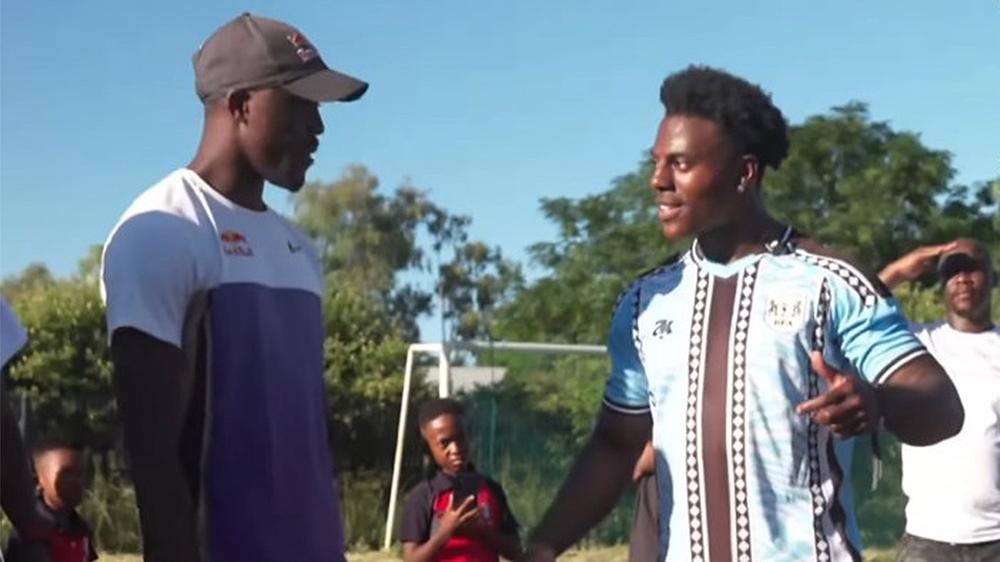 Streamer IShowSpeed beats Olympic gold medalist in a race and fans are stunned