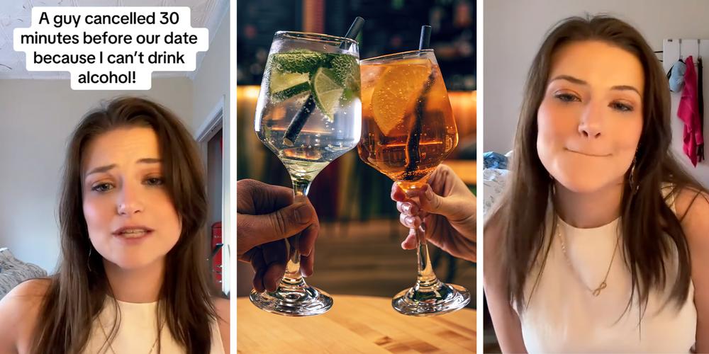 “Rejection is protection”: Shocked woman says man canceled date an hour before it began because she doesn’t drink alcohol