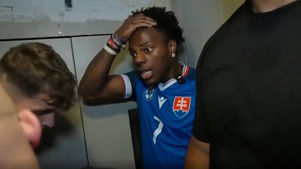 IShowSpeed panics as he & his crew get trapped in elevator