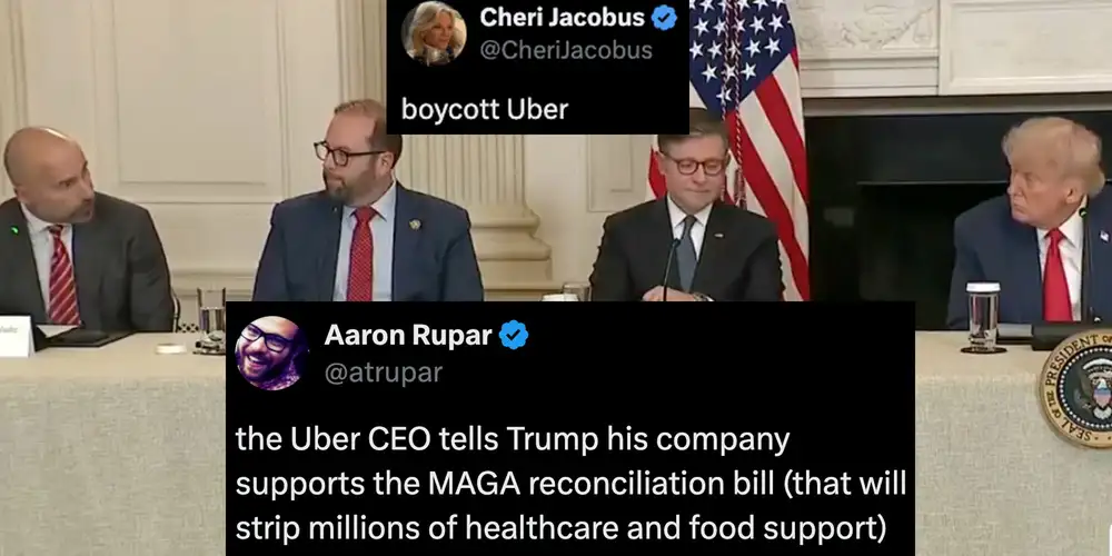“I’m so disappointed”: Calls for Uber boycott answer CEO’s support of Trump’s reconciliation bill