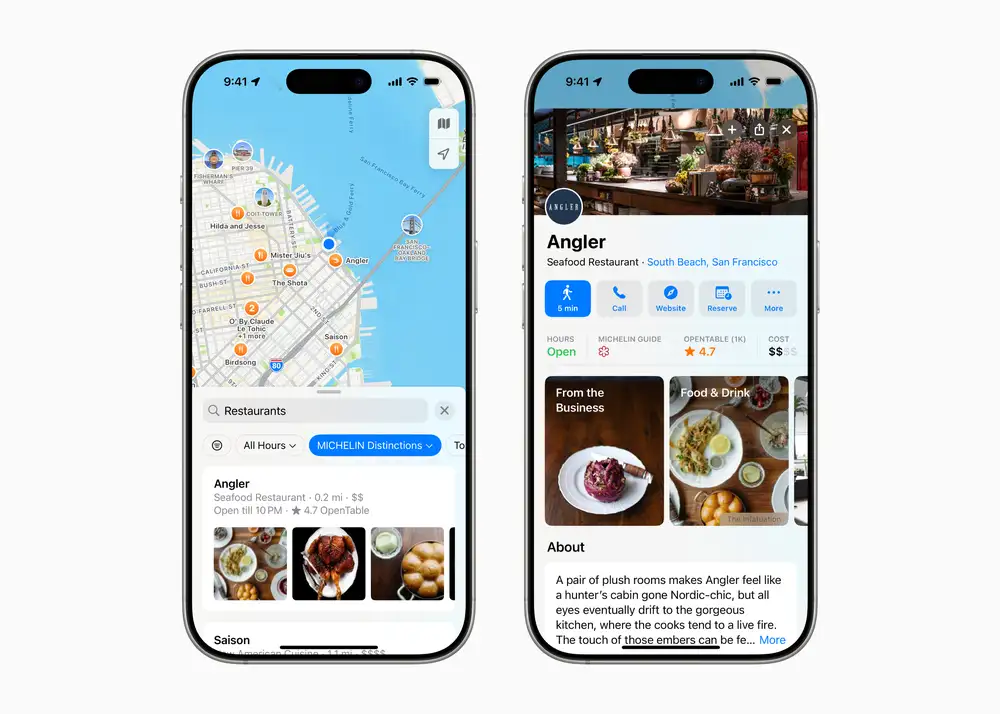 Apple Maps will show recommendations from Michelin and The Infatuation
