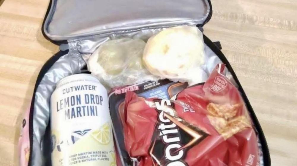 Parents send child to school with martini in lunchbox prompting police warning