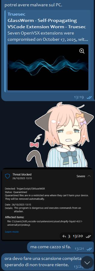 la sorpresa malwarica della domenica (l’attacco alla supply chain di OpenVSX mi fa passare brutti minuti)