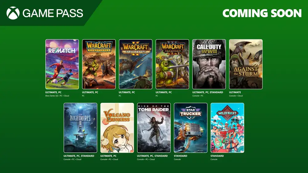Xbox Game Pass, Rematch, Call of Duty: WWII e Warcraft 1 e 2 Remastered tra i nuovi giochi della seconda metà di giugno 2025