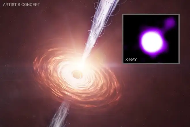 Scoperti getti da quasar antichi che sfruttano la radiazione cosmica di fondo