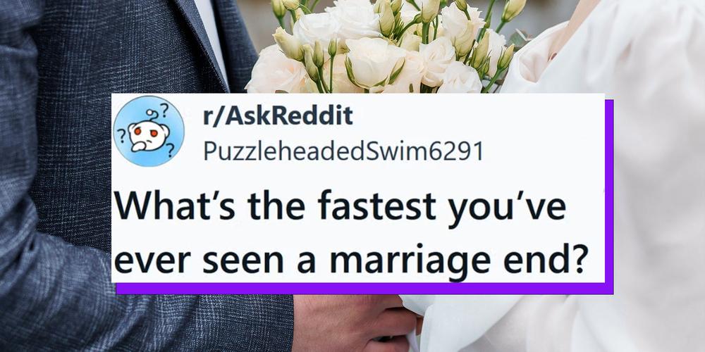 “Married on Sunday, divorced by Tuesday”: 18 people share their brutally short marriage stories
