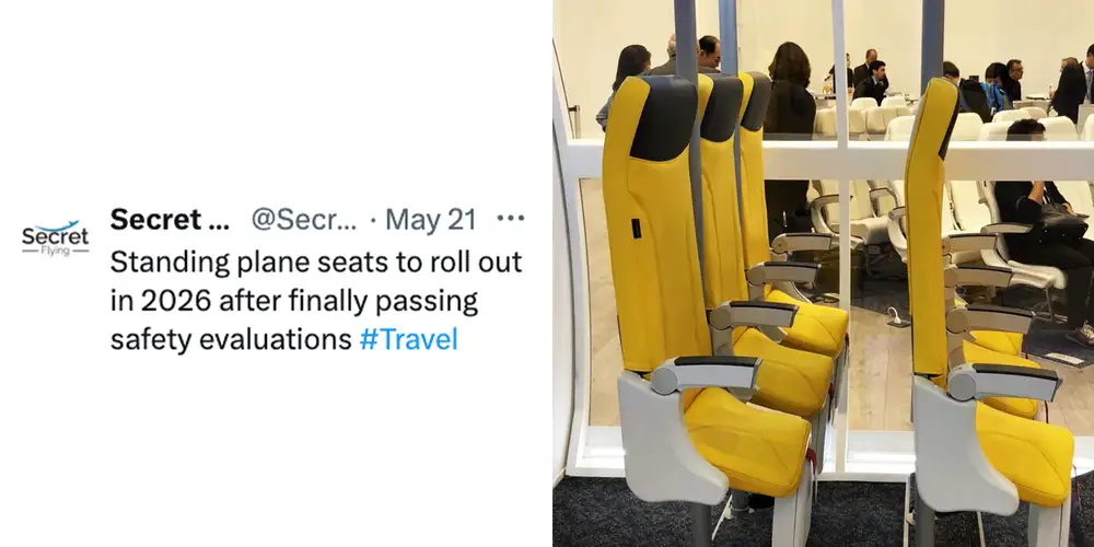 “Like riding The Batman at Six Flags”: Standing plane seats could be coming as soon as next year. Comfort not included