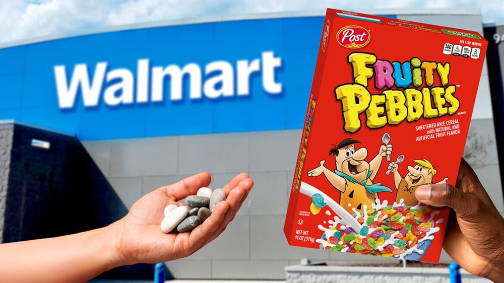 Actual rocks can be traded for Fruity Pebbles at Walmart, but there’s a catch