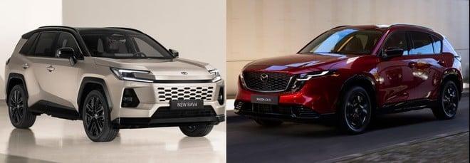 Toyota RAV4 vs Mazda CX-5, nuove generazioni di SUV a confronto