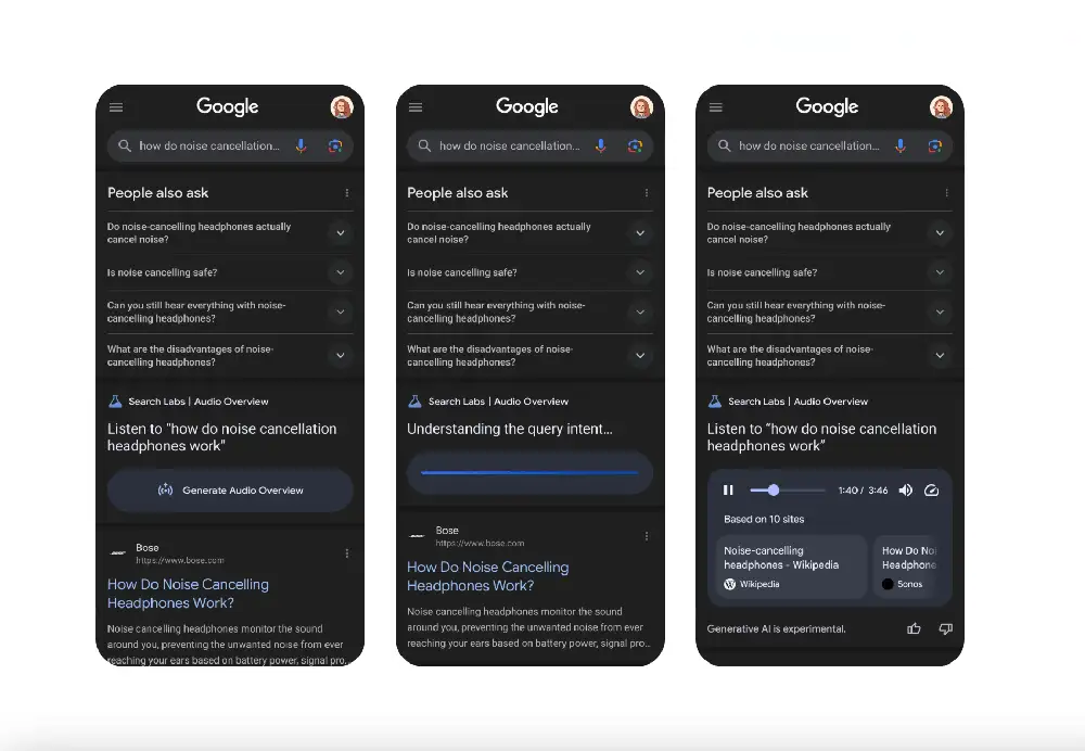 Google’s test turns search results into an AI-generated podcast