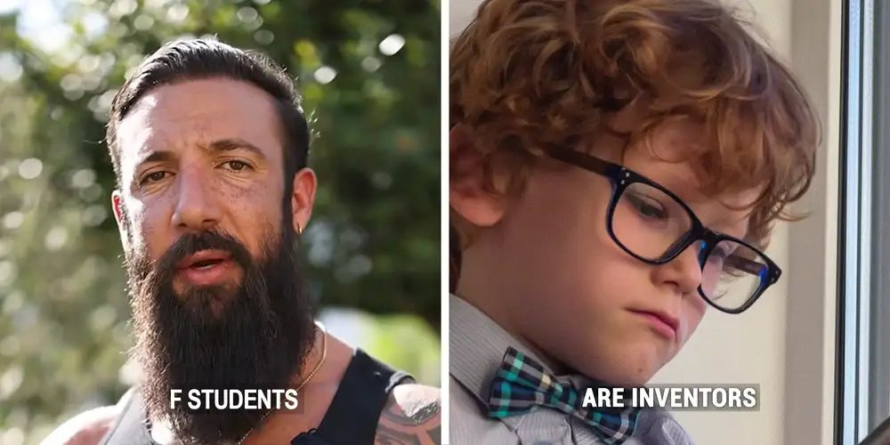 The ‘F students are inventors’ meme is a prank-filled dunk on business bros