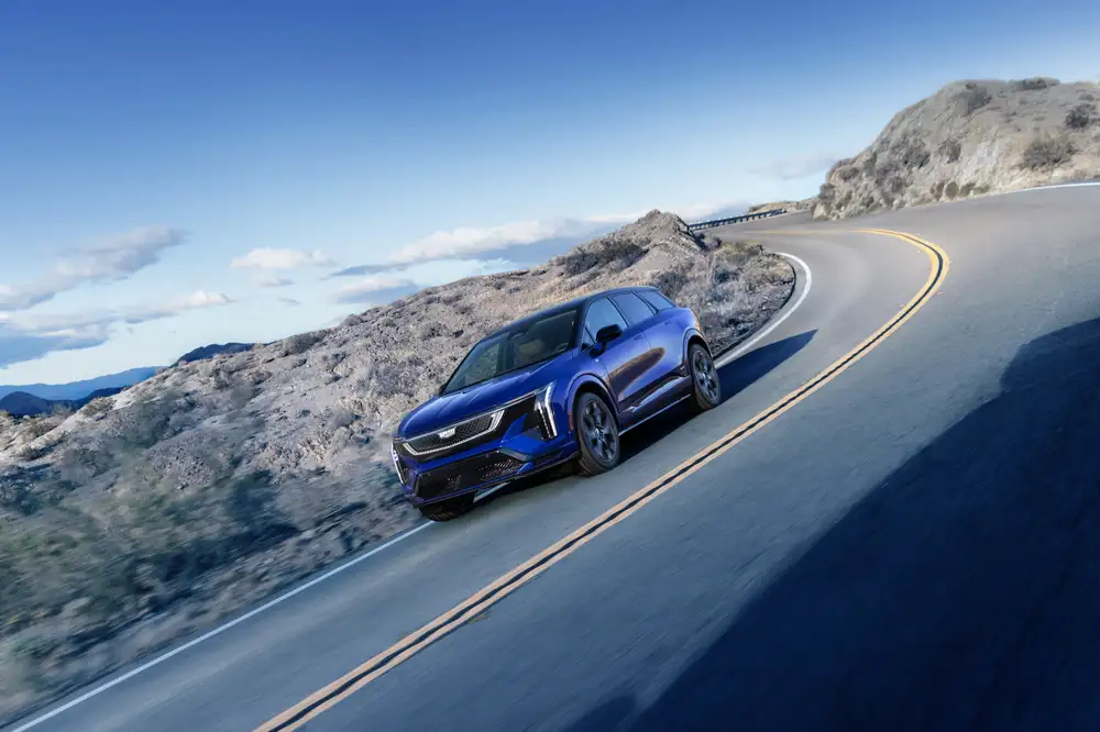 The Cadillac Optiq-V is GM’s first EV with built-in Tesla Supercharger support