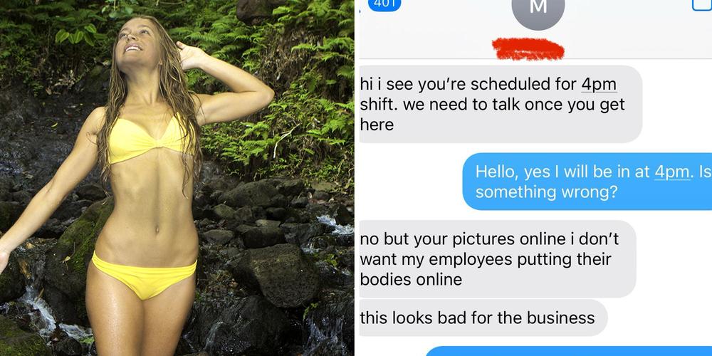 “This borders on harassment”: Deli worker posts beach photos, then gets scolded by her boss