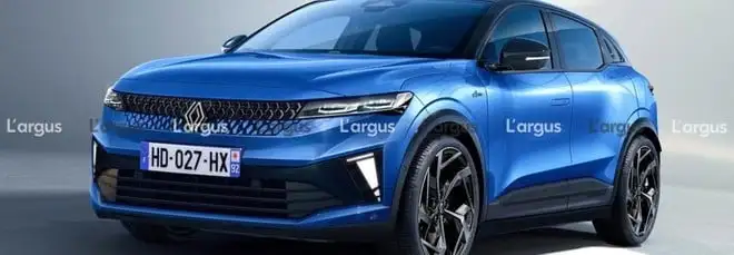 Nuova Renault Megane E-Tech 2026, un render prova ad anticipare le forme del restyling