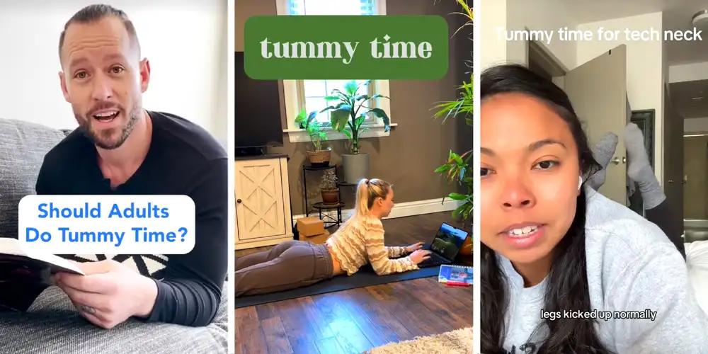 “Adult tummy time” is trending. Here’s why physical therapists are into it