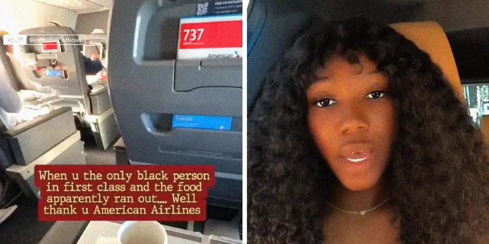 Only Black first-class traveler says American Airlines “ran out” of meals before she could be served