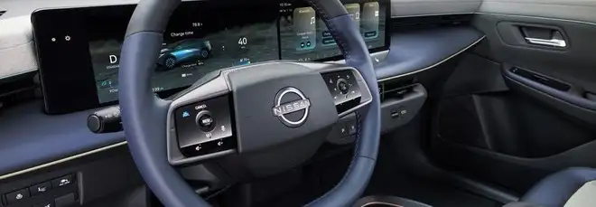 Nuova Nissan Leaf, interni e bagagliaio della terza generazione