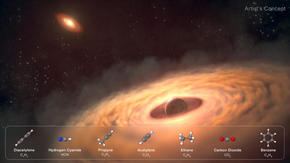 Researchers find a carbon-rich moon-forming disk around giant exoplanet