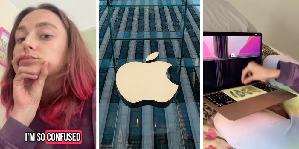 “They’re measured to close perfectly”: Woman shares warning after her Apple laptop screen cracks after leaving paper inside and closing it