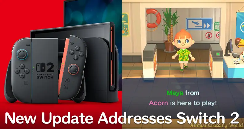 Animal Crossing: New Horizons Gets First Update In 2 Years For Switch 2 Compatibility