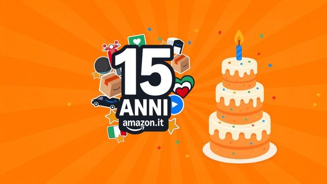 Amazon compie 15 anni in Italia e regala 15€ di sconto: le 10 migliori offerte tech
