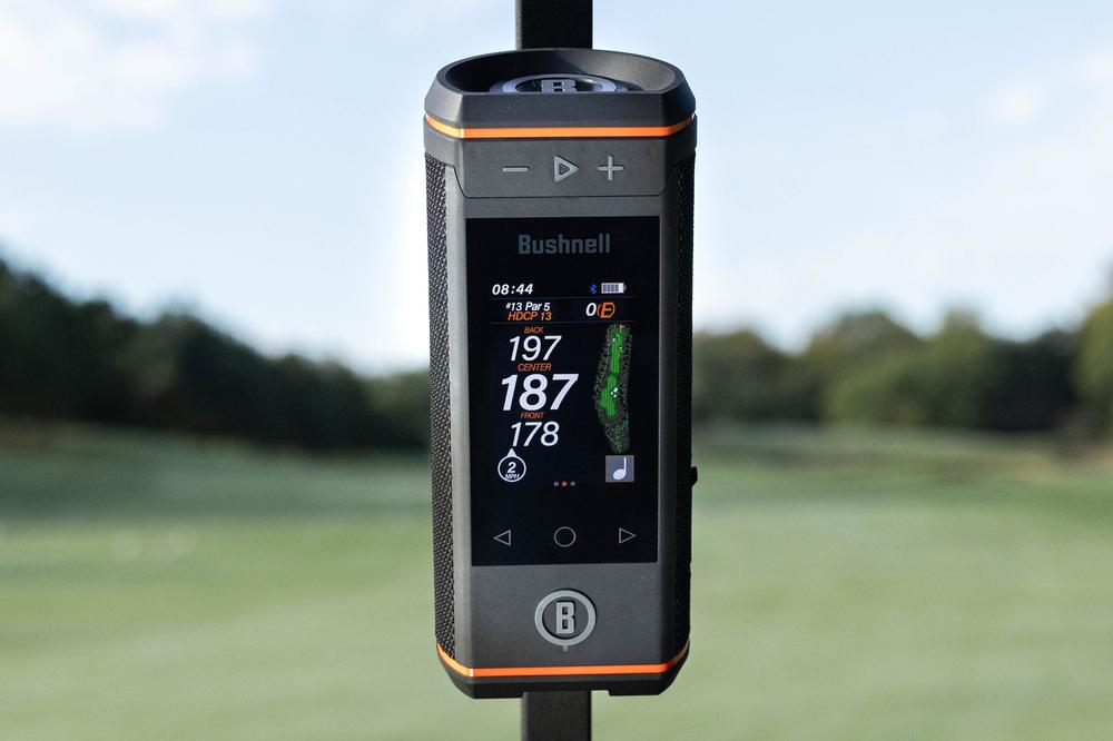 Bushnell’s new Bluetooth speaker has a touchscreen and golf caddy ambitions