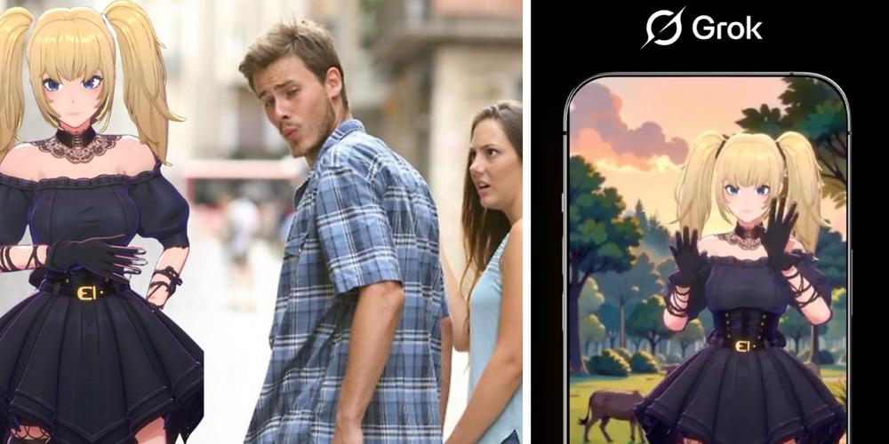 “Never pictured it as being a goth anime girl”: Elon Musk touts “pretty cool” Grok AI companions for premium subscribers—not everyone agrees