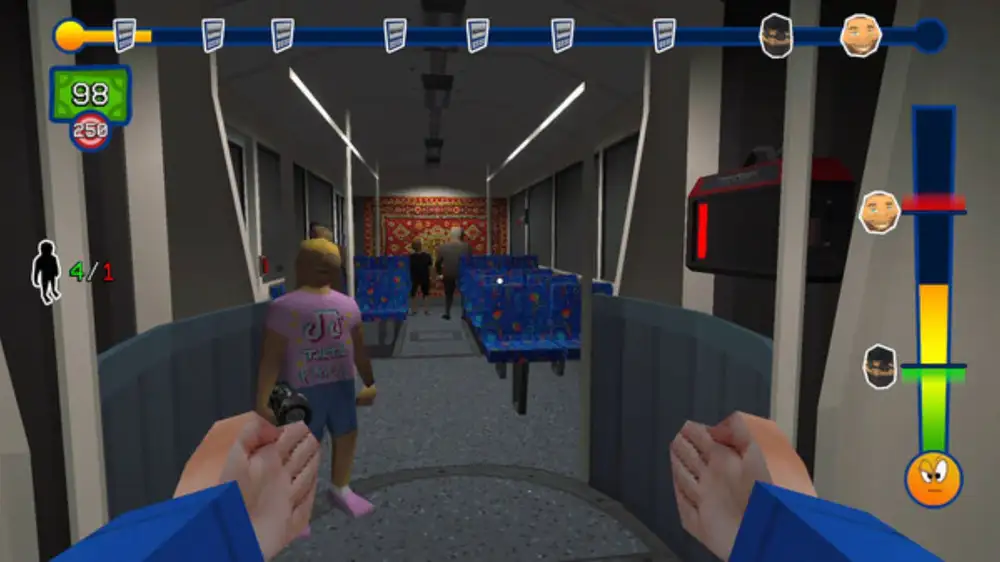 Bizarre bus simulator game has you checking tickets & fighting old ladies