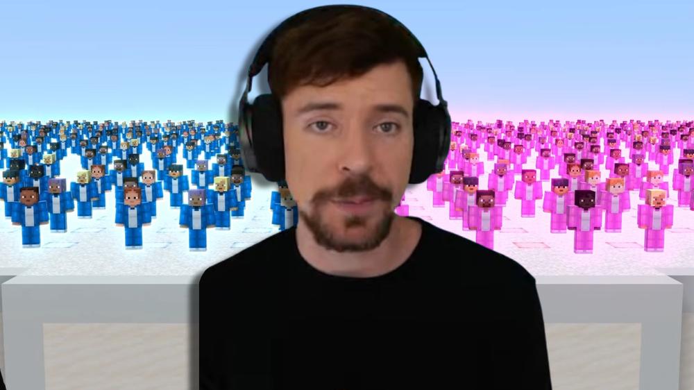 MrBeast’s 1,000-player Minecraft video under fire as boys allegedly invade girls’ team