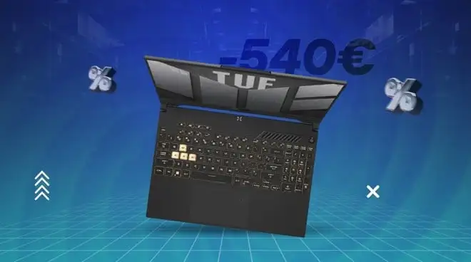 ASUS TUF F15 con RTX 4060: il notebook da gaming è scontato di 540€