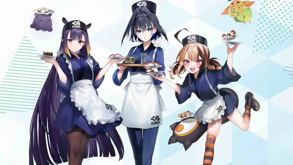 Hololive reveals Kura Sushi collab with limited-time VTuber menu and merch