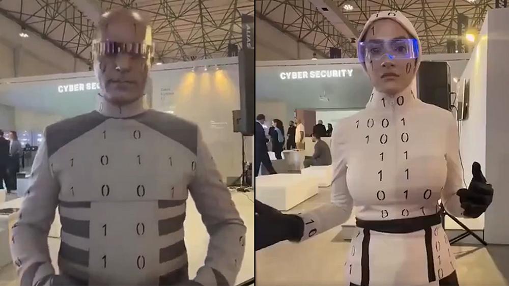 Advanced AI ‘robots’ at Iranian Tech Expo were actually humans in disguise