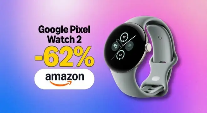Google Pixel Watch 2, sconto del 62%: salute e sport sempre sotto controllo