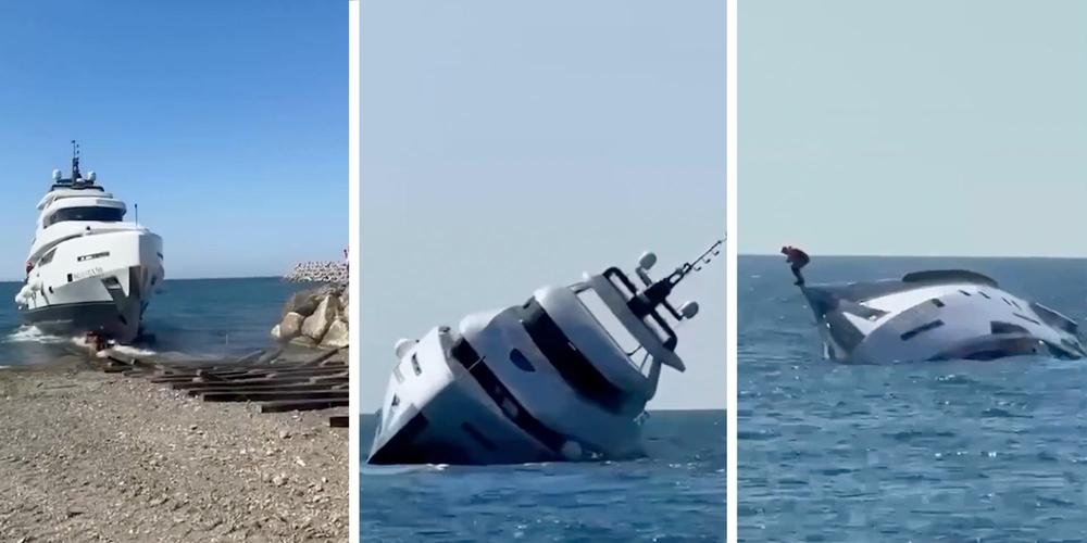“Temu yacht launch”: $1 million yacht capsizes minutes after launch, much to the internet’s delight