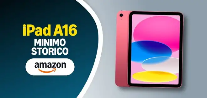 iPad A16 al prezzo più basso di sempre su Amazon: costa meno di 350€