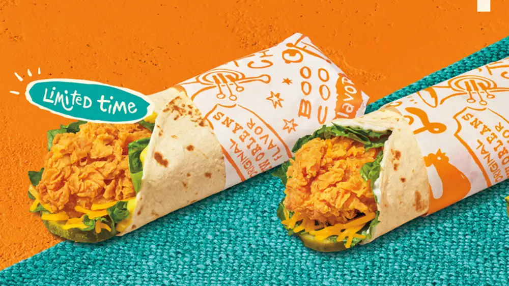 Popeyes launches new chicken wraps alongside blueberry drink lineup