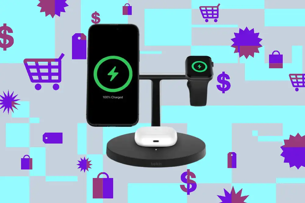 Belkin’s 3-in-1 Qi2 wireless charger is the cheapest it’s been in months