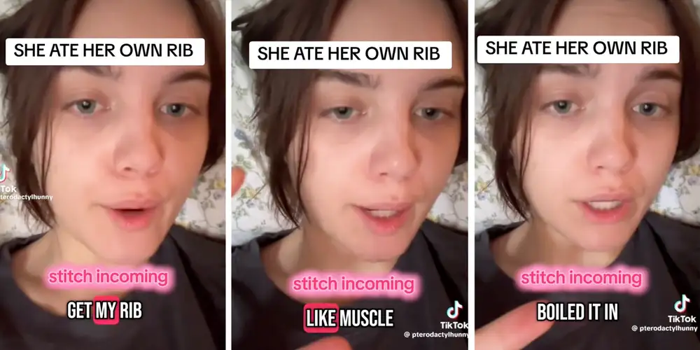 Woman says she cooked and ate her own rib meat after surgery and people are losing it